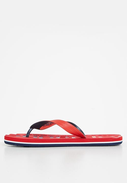 Superdry. - Classic scuba flip-flop - red