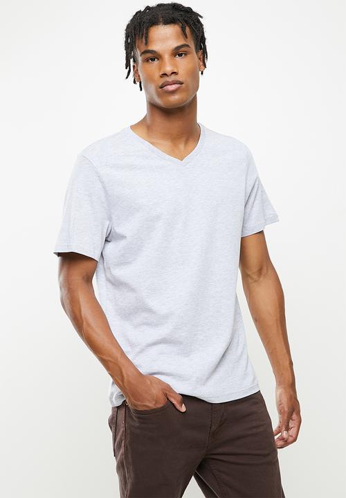 Cotton On - Mens essential vee neck tee 3 pack - multi 