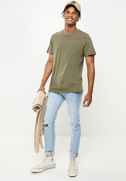 Cotton On - Mens essential crew 3 pack tee - multi 