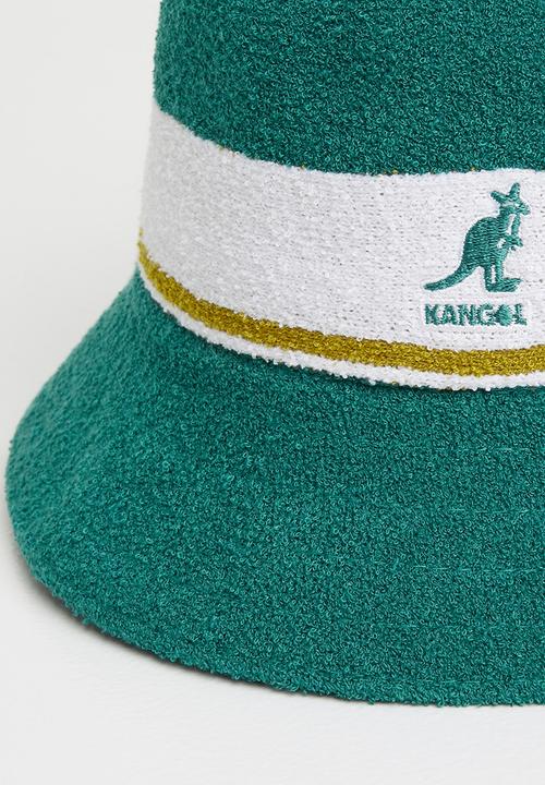 Kangol Headwear Originals - Bermuda stripe bucket - green & white 