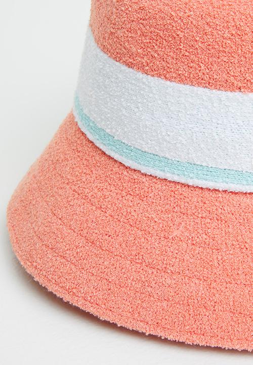 Kangol Headwear Originals - Bermuda stripe bucket - peach