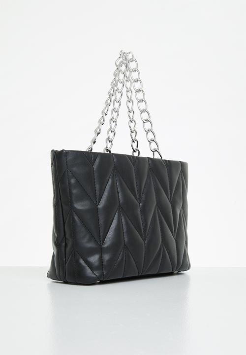 Trendyol - Quilted tote bag - black
