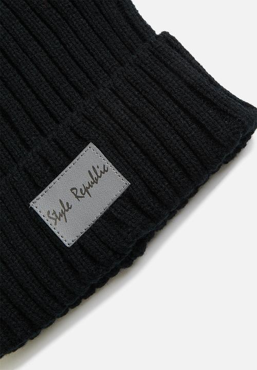 STYLE REPUBLIC - Henry beanie - black