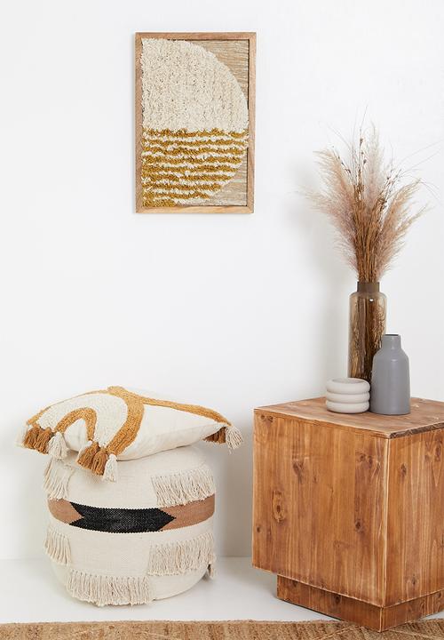 Sixth Floor - Gaia tufted wall art - natural