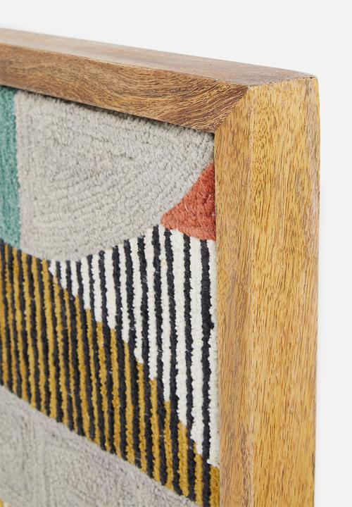 Sixth Floor - Lynx tufted wall art - multi