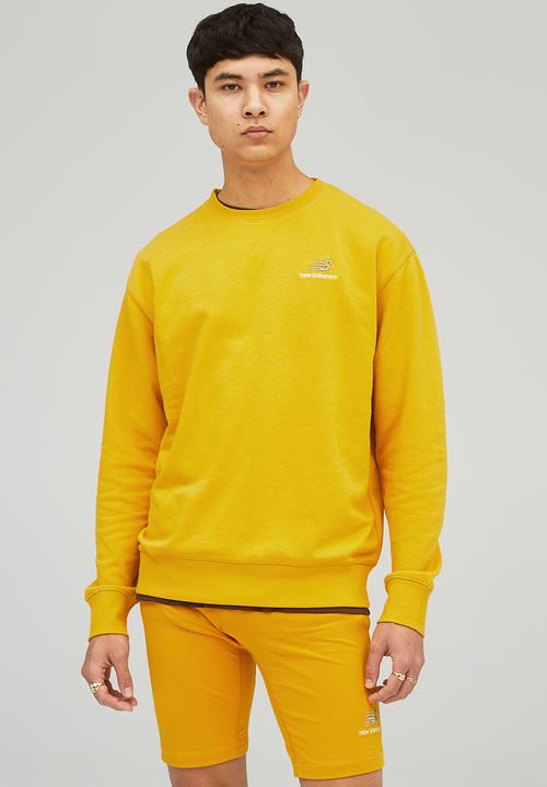 New Balance  - Uni-ssentials french terry crewneck sweatshirt - varsity gold