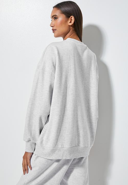 Superbalist - Slouch crew neck - ice melange