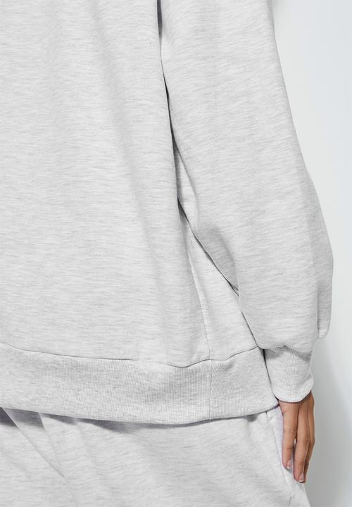 Superbalist - Slouch crew neck - ice melange