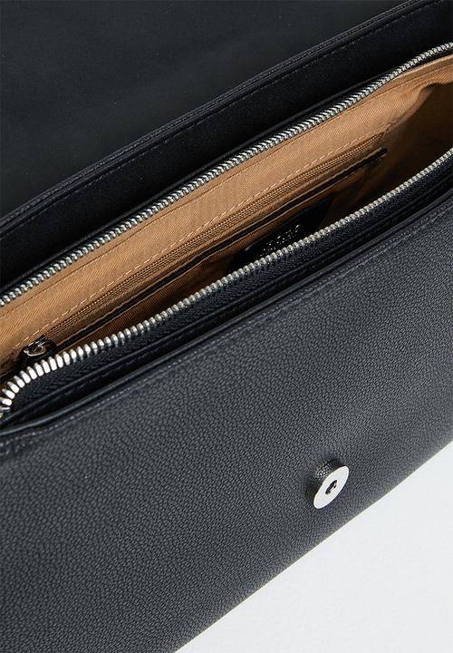 POLO - Lyon flapover bag - black