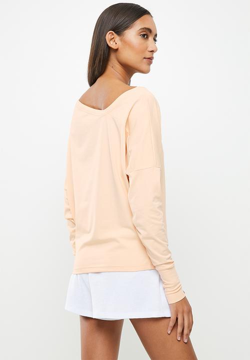 STRONG by T-Shirt Bed Co. - Cold shoulder long sleeve tee - pink 