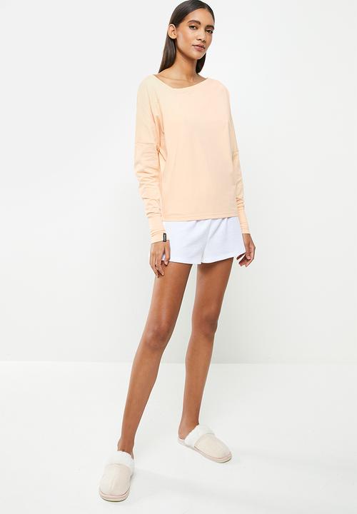 STRONG by T-Shirt Bed Co. - Cold shoulder long sleeve tee - pink 