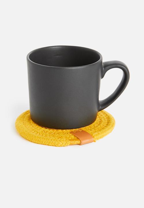 Sixth Floor - Dipuo rope coaster set of 6 - Sunshine