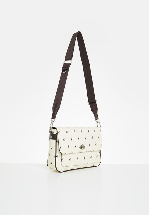 POLO - New classic flapover bag - cream