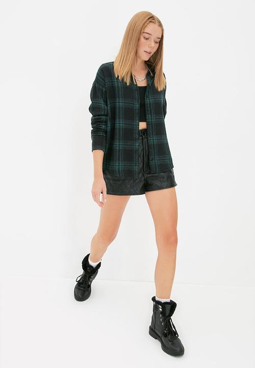 Trendyol - Plaid shirt  - green