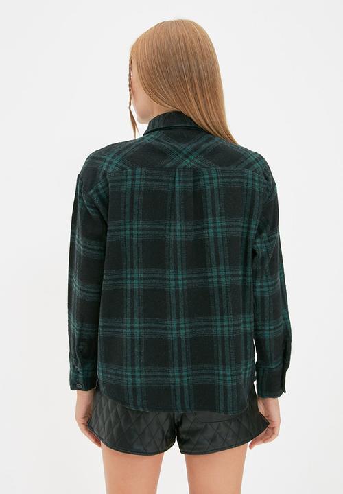 Trendyol - Plaid shirt  - green
