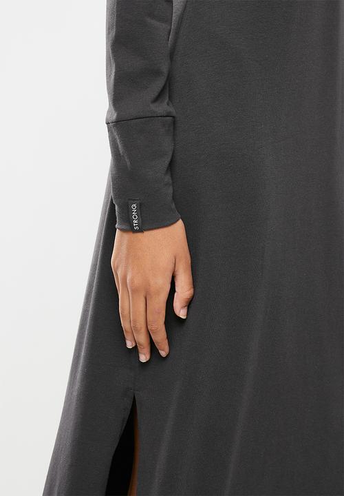 STRONG by T-Shirt Bed Co. - Morden maxi long sleeeve - deep charcoal