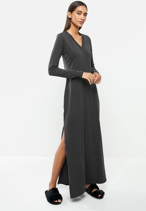 STRONG by T-Shirt Bed Co. - Morden maxi long sleeeve - deep charcoal