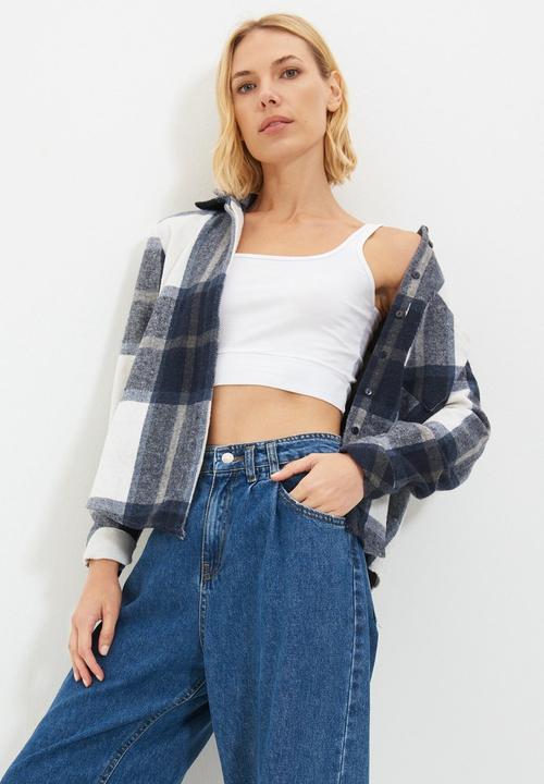 Trendyol - Plaid shirt - blue