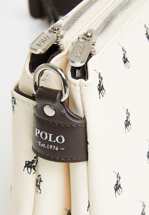 POLO - New classic double compartment sling - cream