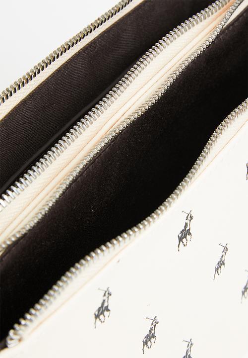 POLO - New classic double compartment sling - cream