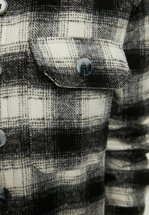 Trendyol - Tasseled shirt  - black & white