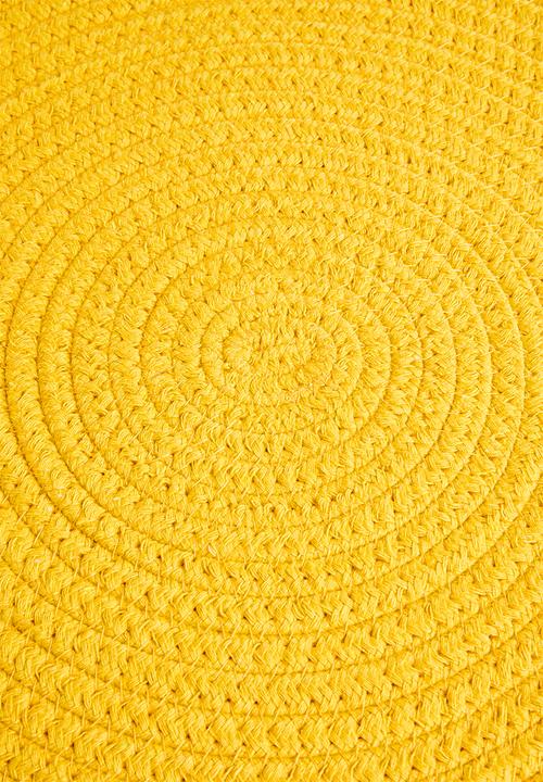 Sixth Floor - Dipuo rope placemat set of 4-sunshine