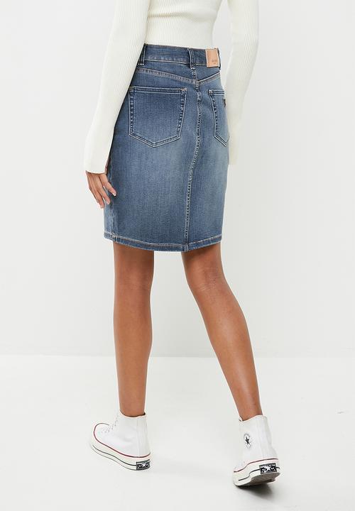 GUESS - Deha midi skirt - mid wash
