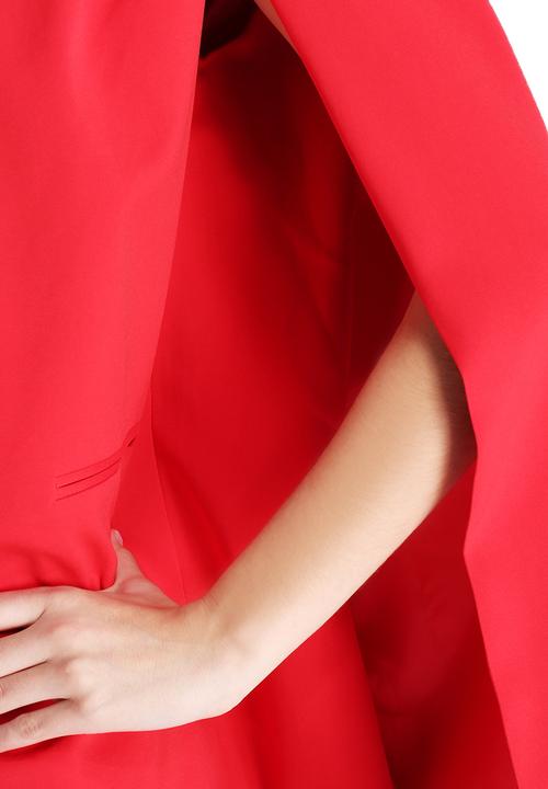 Lavish Alice - Collarless Cape Blazer