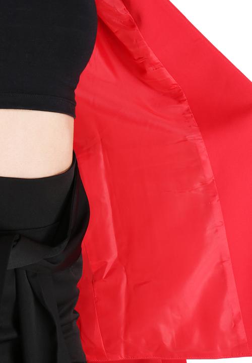 Lavish Alice - Collarless Cape Blazer