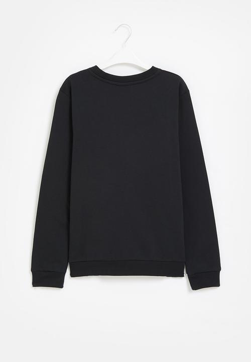 adidas Originals - Trefoil crew - black & white