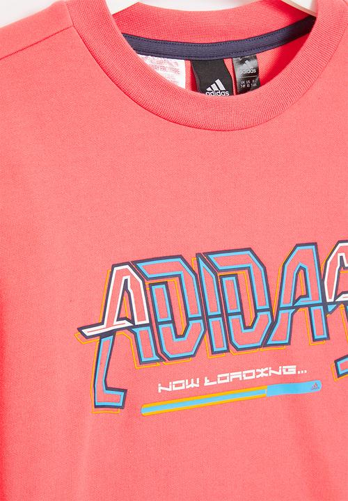 adidas Originals - Long sleeve crew - semi turbo & white