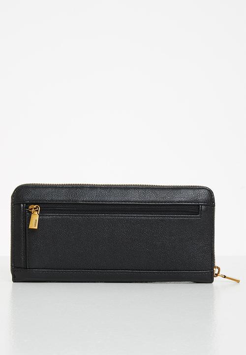 GUESS - Centre stage slg lrg zip arnd - black