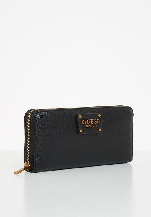 GUESS - Centre stage slg lrg zip arnd - black