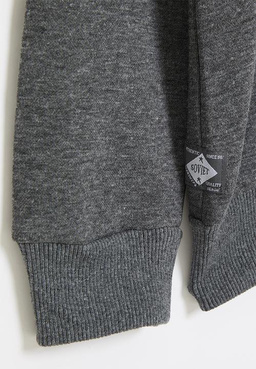 SOVIET - B mesa-2 crew neck sweat top - grey