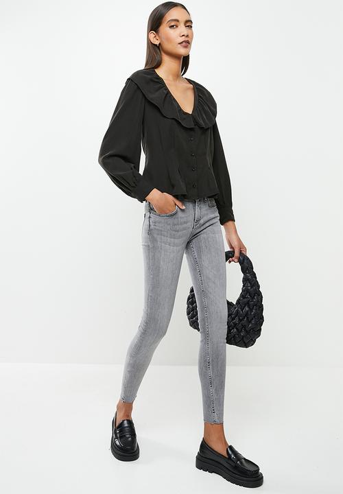 Trendyol - High waist skinny jeans - grey