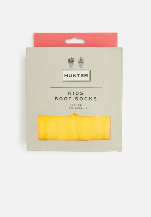 Hunter - Kids boot sock - yellow