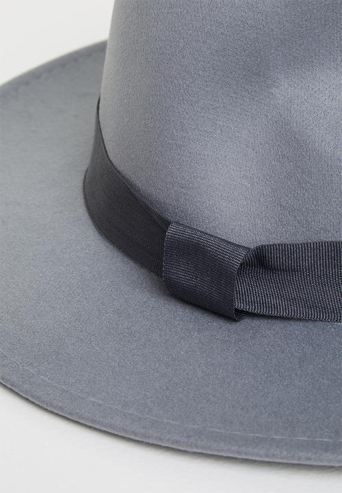 edit - Wide brim fedora - grey