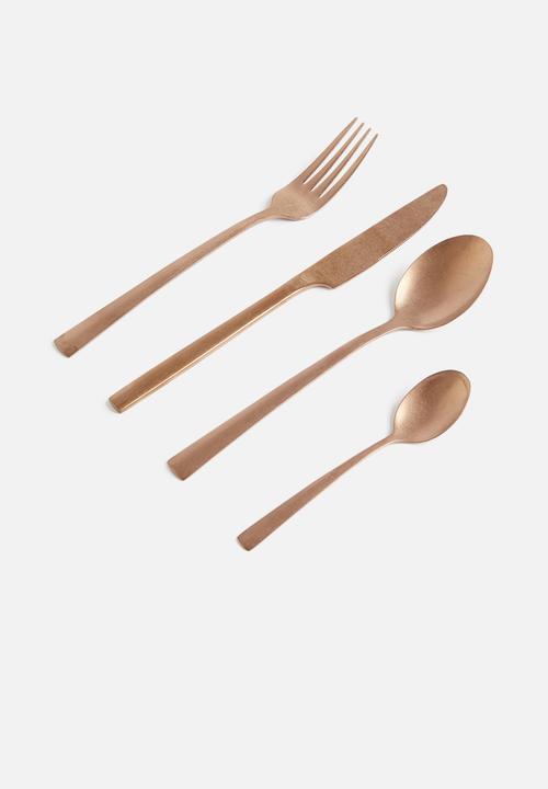 Amefa - Manile 16pce copper cutlery set