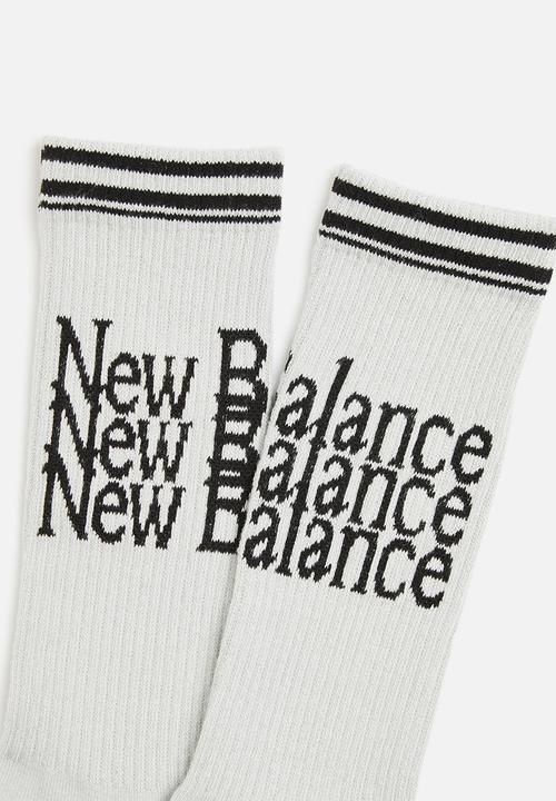 New Balance  - Nb essentials celebrate crew sock 2pack - grey