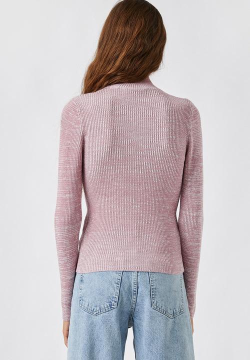 Koton - Mock neck sweater - pink