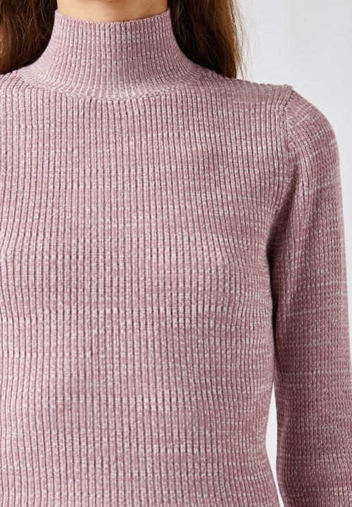 Koton - Mock neck sweater - pink
