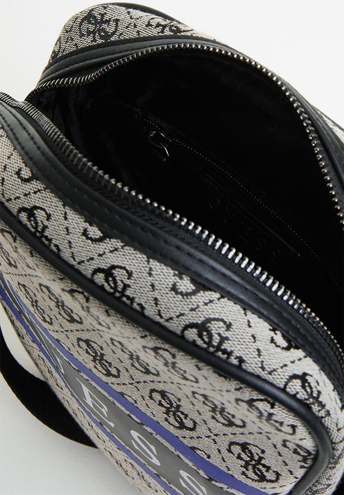 GUESS - Represent crossbody bag - black & grey
