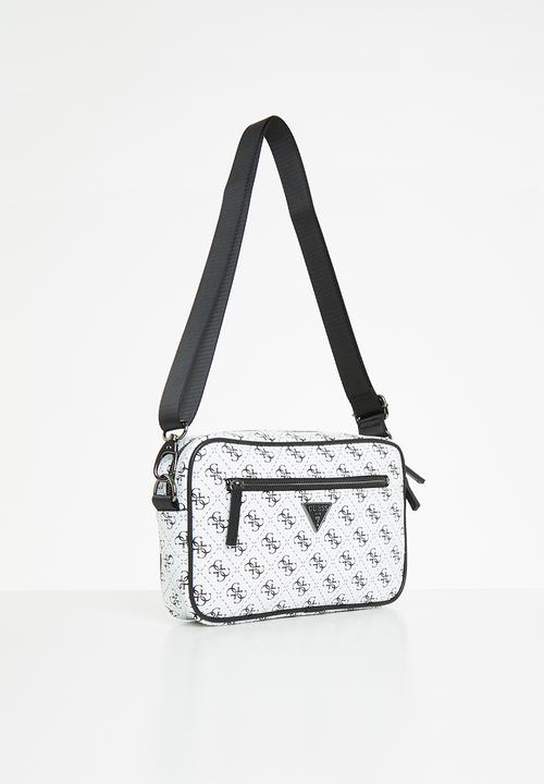 GUESS - Ave crossbody bag - white & black