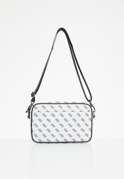 GUESS - Ave crossbody bag - white & black
