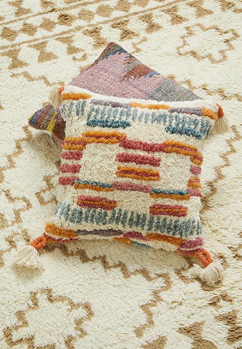Sixth Floor - Raven tuft cushion cover - multi