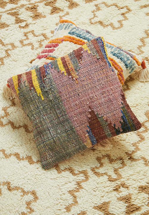 Sixth Floor - Nobu chindi cushion cover - multi