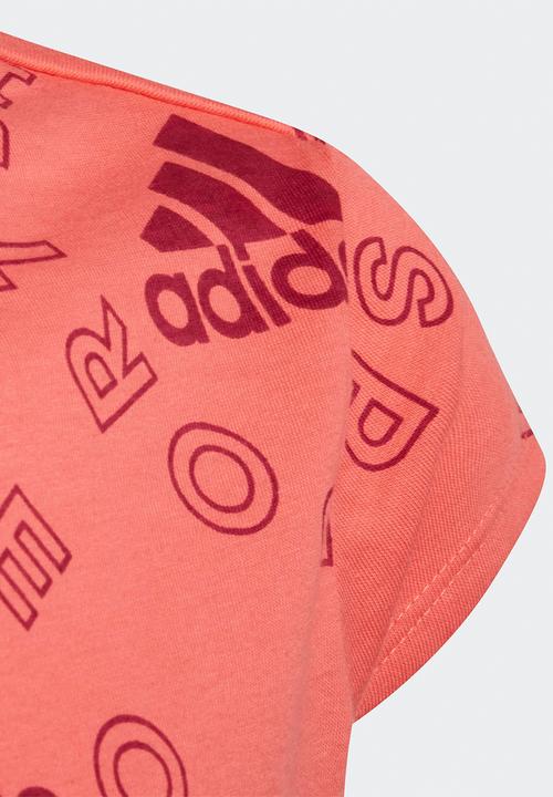 adidas Originals - G logo t esssemi - turbo & legacy burgundy