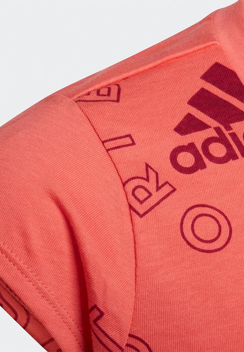 adidas Originals - G logo t esssemi - turbo & legacy burgundy