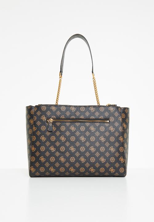 GUESS - Centre stage society tote - mocha logo