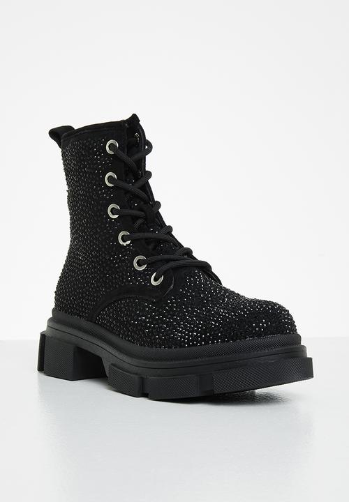 SISSY BOY - Step up boot - black